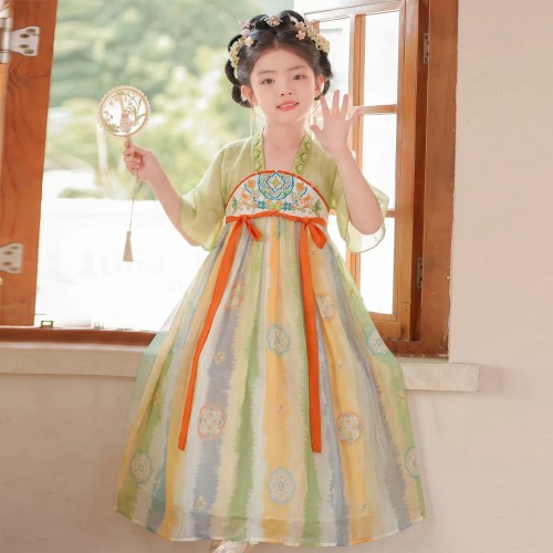 女童汉服夏季古装连衣裙古风襦裙