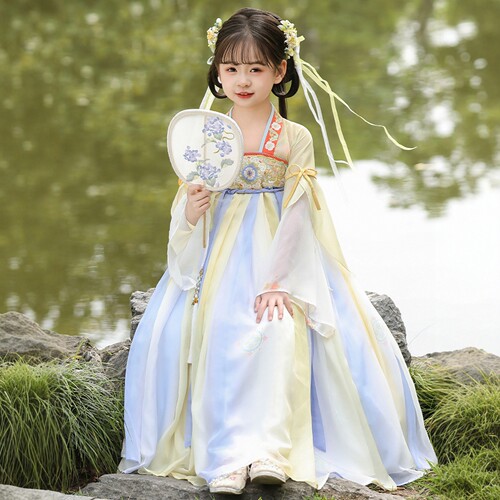 女童汉服夏季超仙襦裙公主连衣裙