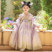 女孩古风公主裙夏款 汉服女童连衣裙夏装 超仙唐装 儿童古装 2026新款