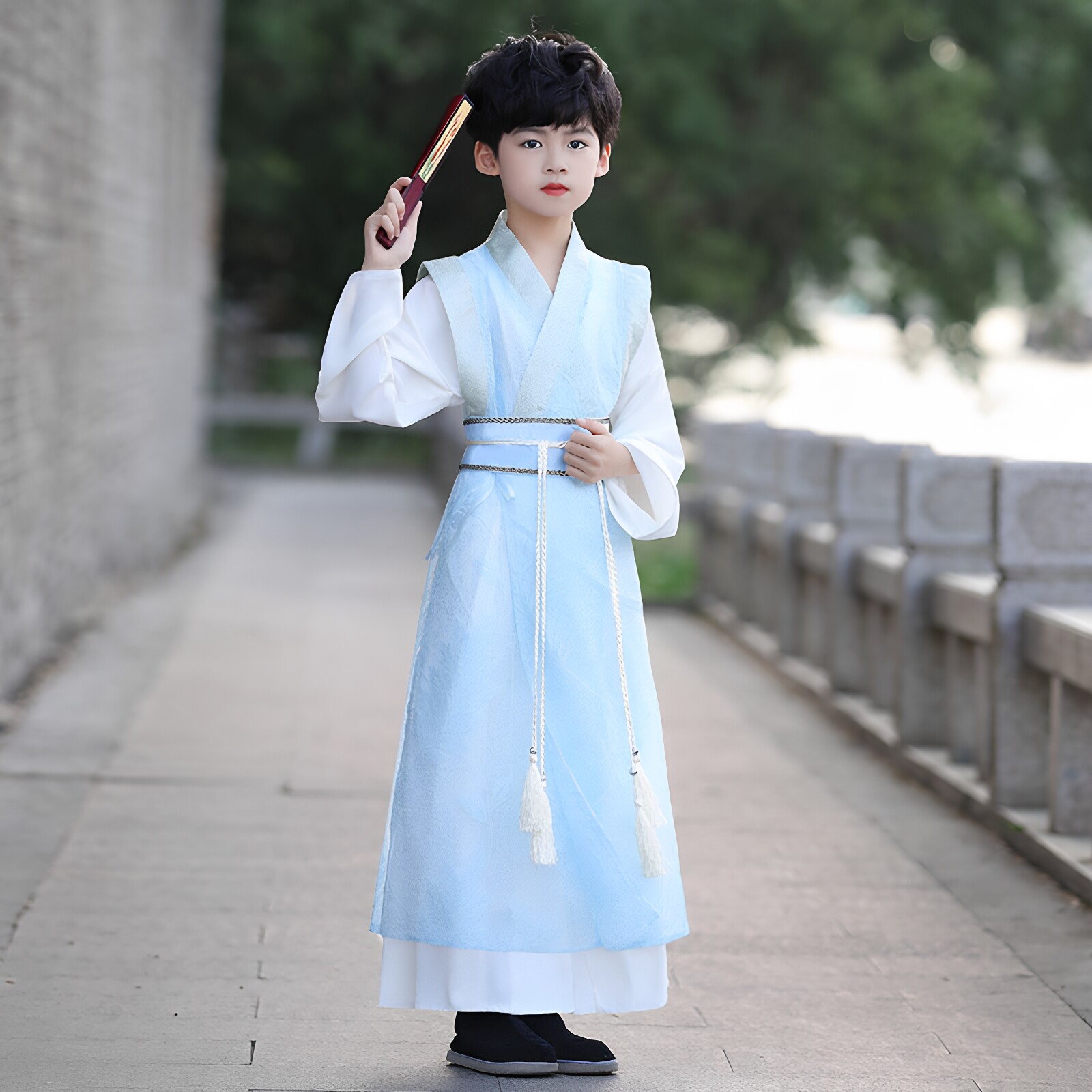 男童汉服少爷服春秋书生国学服
