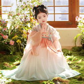 古装 儿童古风连衣裙小女孩唐装 公主裙 2026新款 汉服女童中国风春装