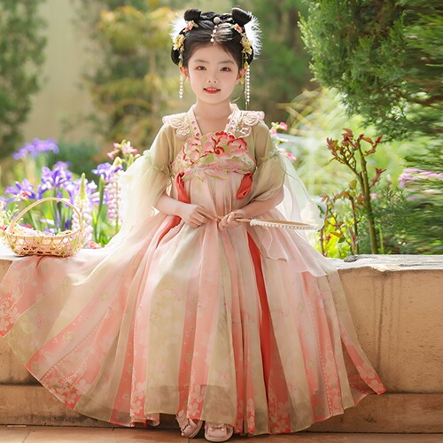 女童汉服夏季新款儿童古风连衣裙