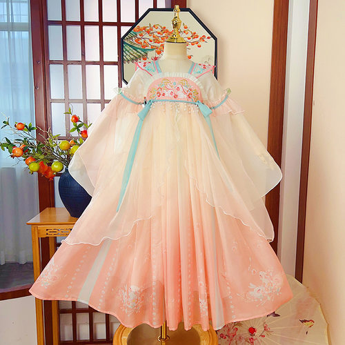女童汉服连衣裙春秋装古风公主裙
