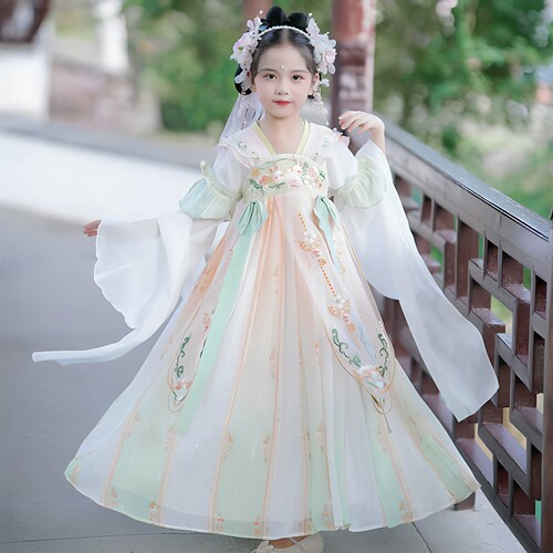 女童汉服公主裙春秋中国风连衣裙