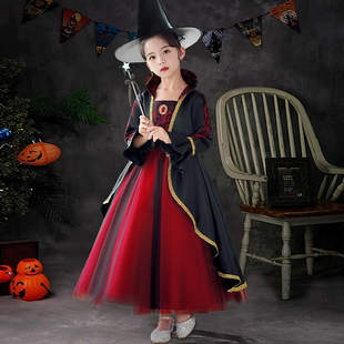女童万圣节吸血鬼衣服儿童吸血鬼女巫角色扮演8女孩cosplay演出服