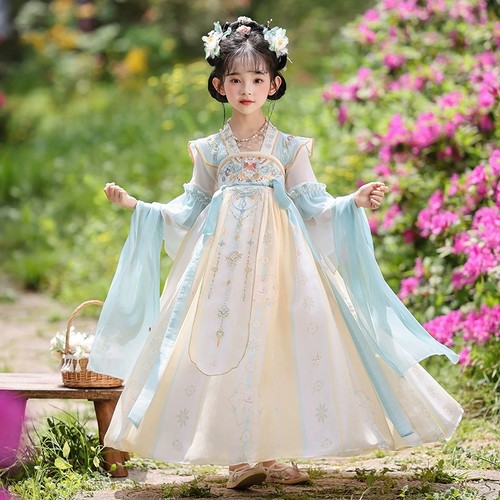 女童汉服夏季中国风古装连衣裙