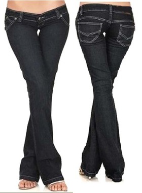 客衣都加大码男女款 2025超低腰休闲修身显瘦小直筒牛仔长裤 K142