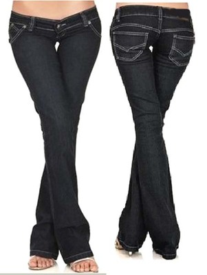 加大码客衣都超低腰小直筒牛仔裤