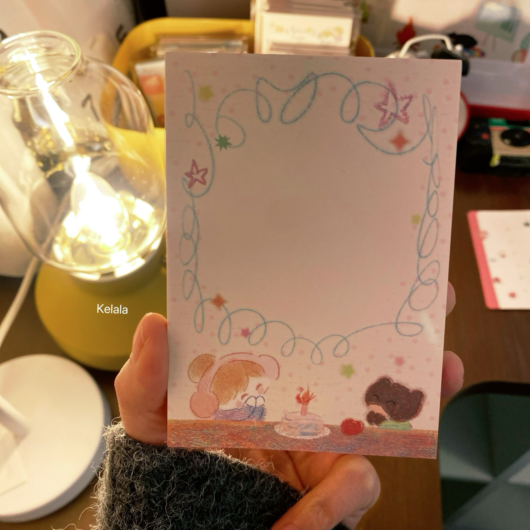 Kelala 原创可爱便签本高颜值学生手账素材无粘性厚韩日M5盐ins