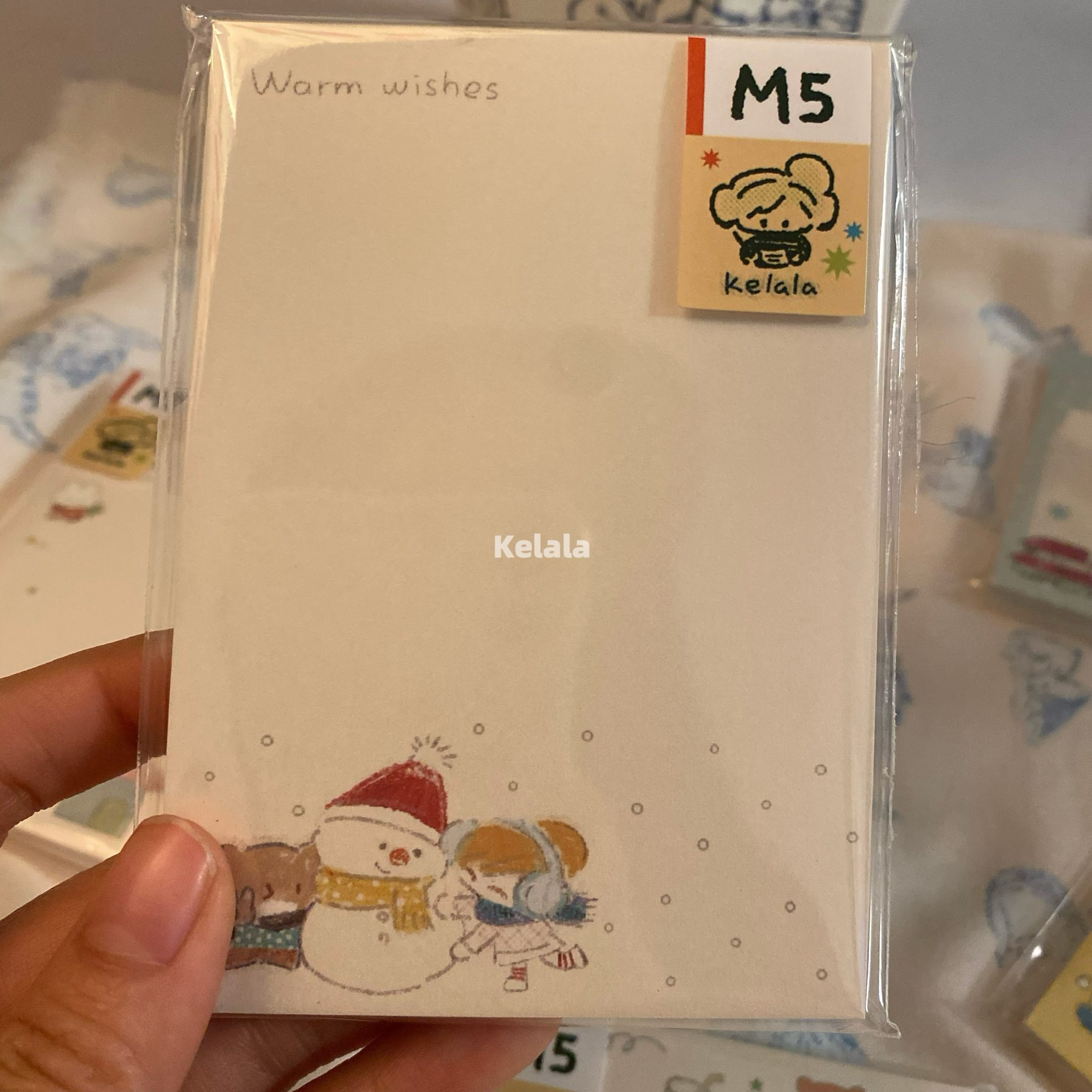 Kelala原创手帐便签本雪人拍纸本可爱手账笔记便签本M5/ins