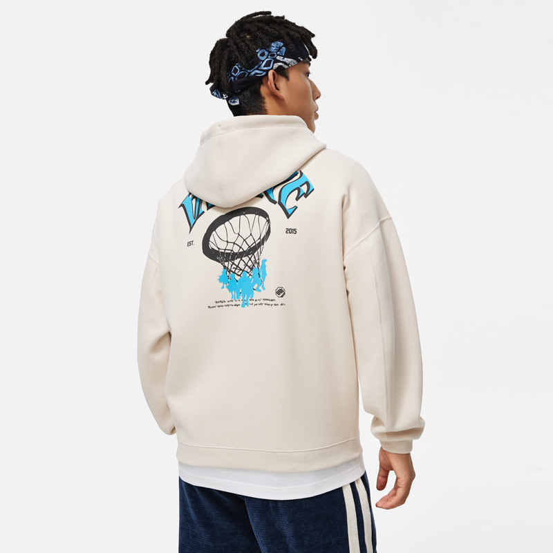 李宁卫衣 2024春季新款男子反伍系列宽松休闲运动连帽上衣AWDU085