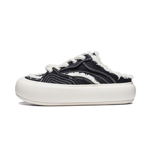 李宁泡芙Mule女鞋 新款 女子透气潮流一脚蹬运动鞋 AZGU014 2024夏季