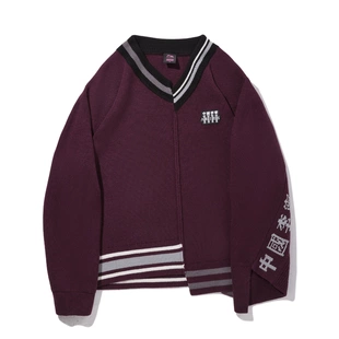 AMBV437 中国李宁Aries联名系列女子2025新款 宽松套头编织衫