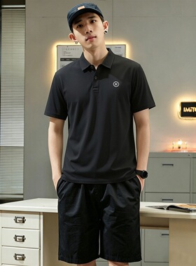 李宁韦德T恤男子2026夏季防晒速干凉爽冰感舒适短袖POLO衫APLW093