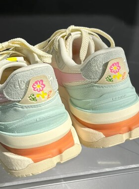 李宁休闲鞋征荣RENEW2024女鞋轻便减震鞋子运动鞋老爹鞋AGCU078