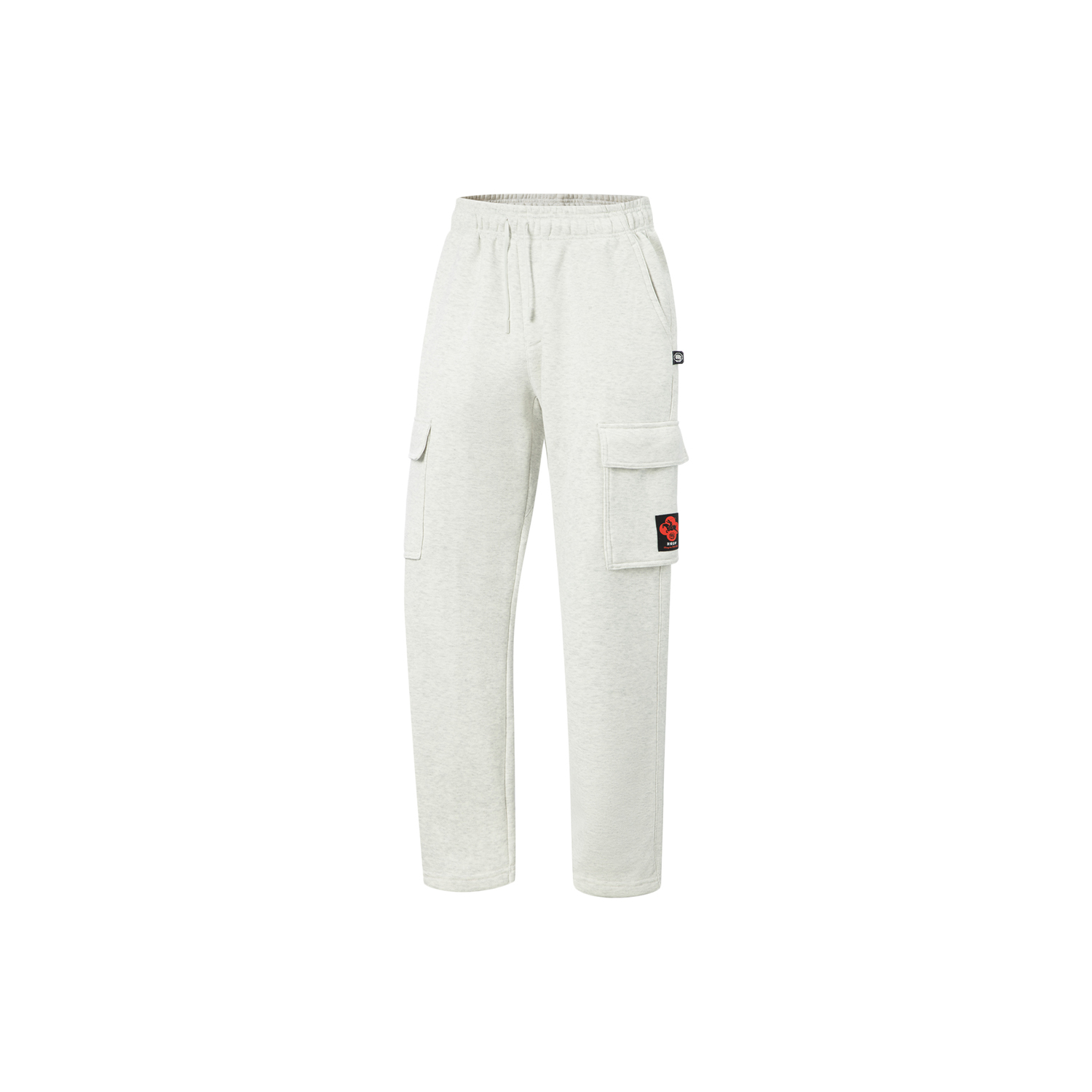 李宁反伍BADFIVE长安少年卫裤男2025款宽松毛圈直筒运动裤AKLVE13