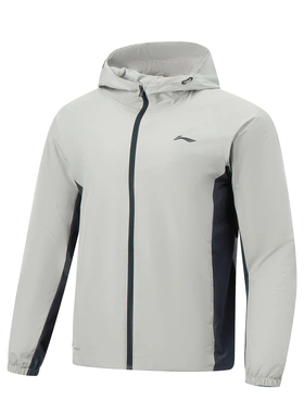 李宁风衣男子2026春季新款防泼水时尚休闲舒适运动外套AFDW079