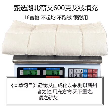 李时珍电加热蕲艾绒坐垫养生家用宫寒办公室艾灸垫子坐垫臀部全身