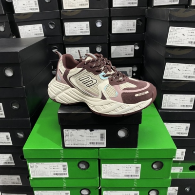 实体专柜意大利设计师轻奢品牌牛皮拼接超轻经典休闲单鞋5115米红