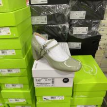 意大利轻奢专柜正品撤柜牛皮粗跟时尚玛丽珍高跟皮鞋女鞋0983绿色