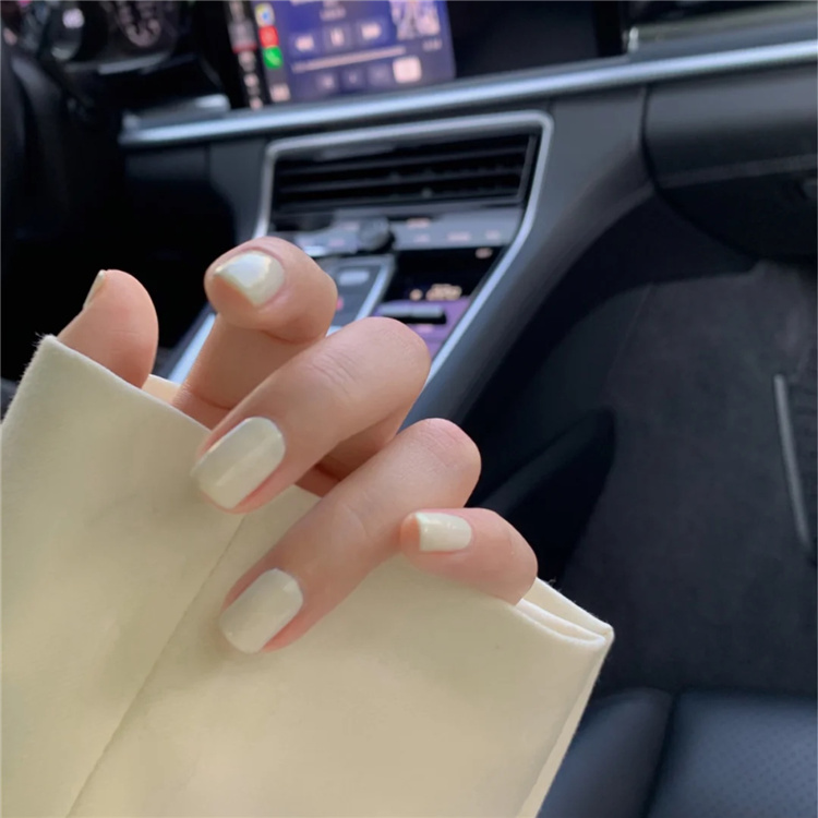 小红书纯色手工穿戴新娘假指甲片