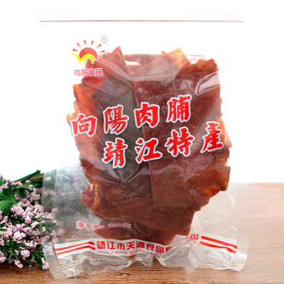 靖江猪肉脯特产向阳牌猪肉干250g原味副片付片自然片肉类零食