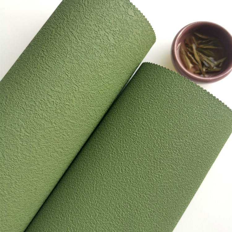复古暗绿色无缝墙布牛油果色军绿青苔绿橄榄绿凹凸肌理壁布海带绿