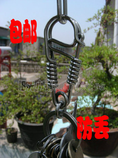 手工不锈钢钥匙扣创意刻号码2-2.5丝316男士汽车挂扣链环圈