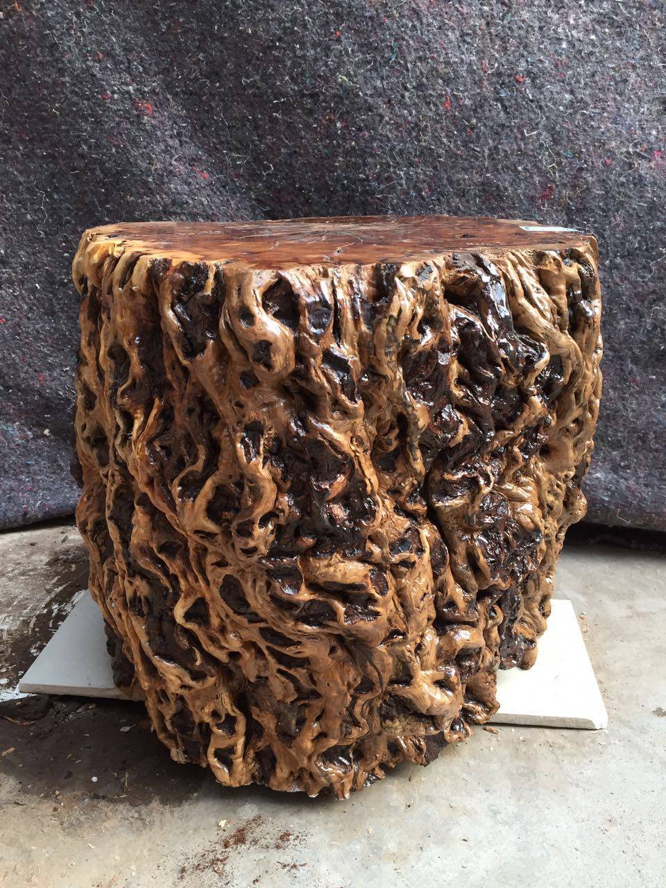 根雕实木枣木原木墩子凳子实木家具根雕茶几大板配件树桩换鞋凳