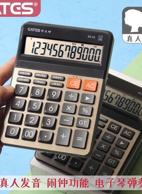 伊达时语音计算器12位大屏数显高端高品质财会办公计算专用计算机