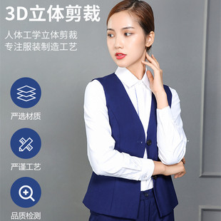 交行工作服女马甲新款交通银行马夹北京银行工装背心交行新行服