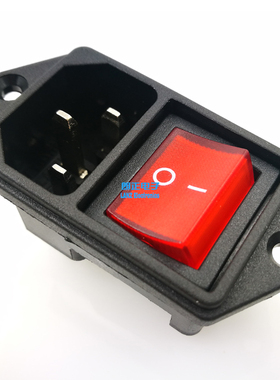 LANZMFG朗正/LZ-14-6FL C14插座带开关带耳朵固定带认证