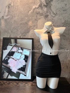 Lonelydance【搜查官】性感包臀气质秘书cos制服内衣套装抹胸短裙