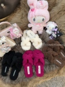 可外穿百搭新款 Lonelydance秋冬di一双H毛拖 显白轻奢风毛绒拖鞋