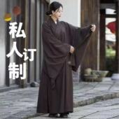 男女薄款 僧服夏季 透气台麻纱海青居士服四季 拜佛衣定制