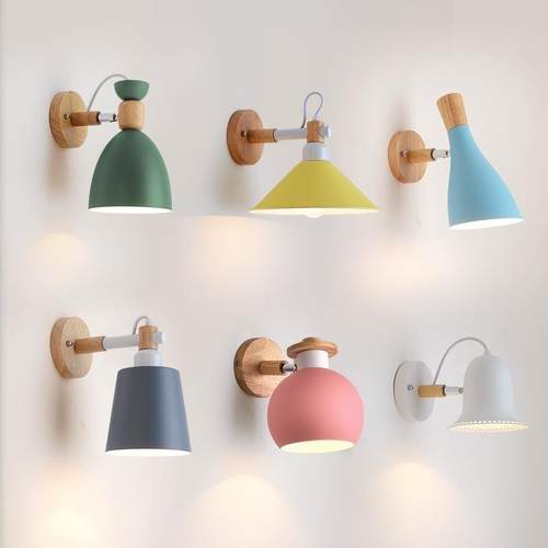 儿童房书桌客厅彩色卧室床头墙灯