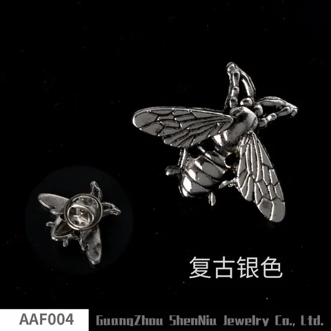 AAF004复古/胸针昆虫小胸针舶来品针扣金属小蜜蜂外贸款合金