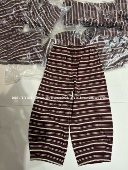 阔腿裤 复古松紧腰条纹显瘦气球九分休闲裤 女 新款 2026年欧洲站春季