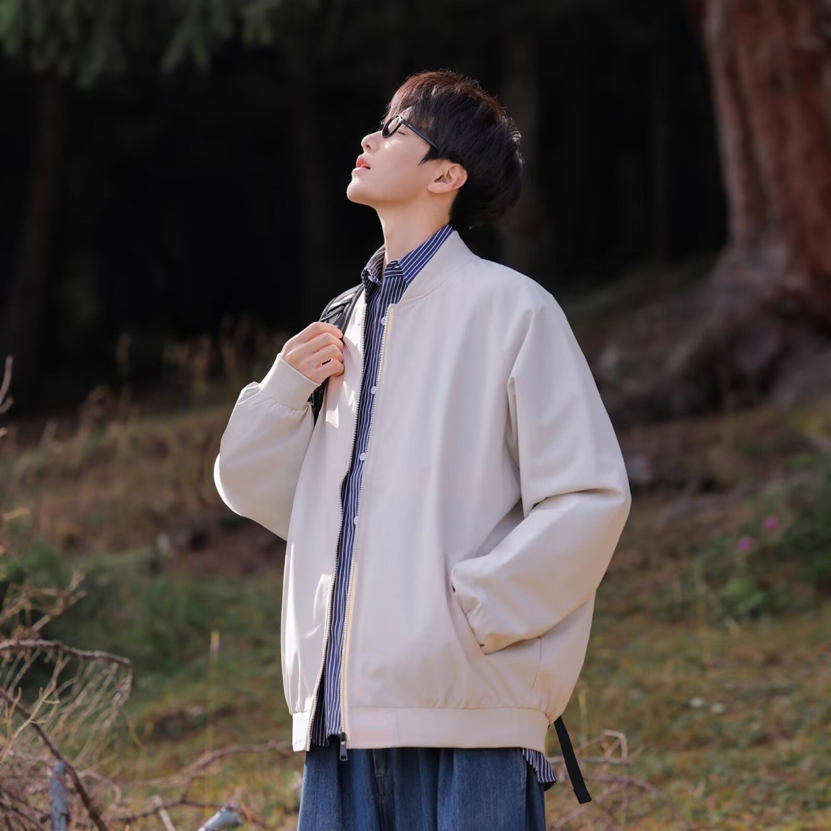 1506A/GYK010/P40文艺休闲简约立领拉链宽松大版南瓜外套2，女装短外套，星座1506A