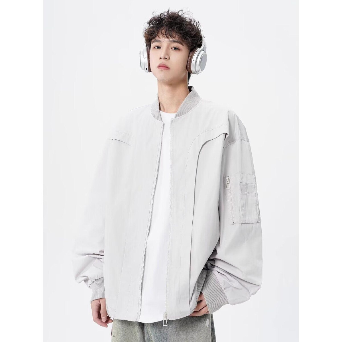 1506A/GY2120/P64高街潮牌港风日系原宿风韩版潮流宽松夹克1，男装夹克，星座1506A