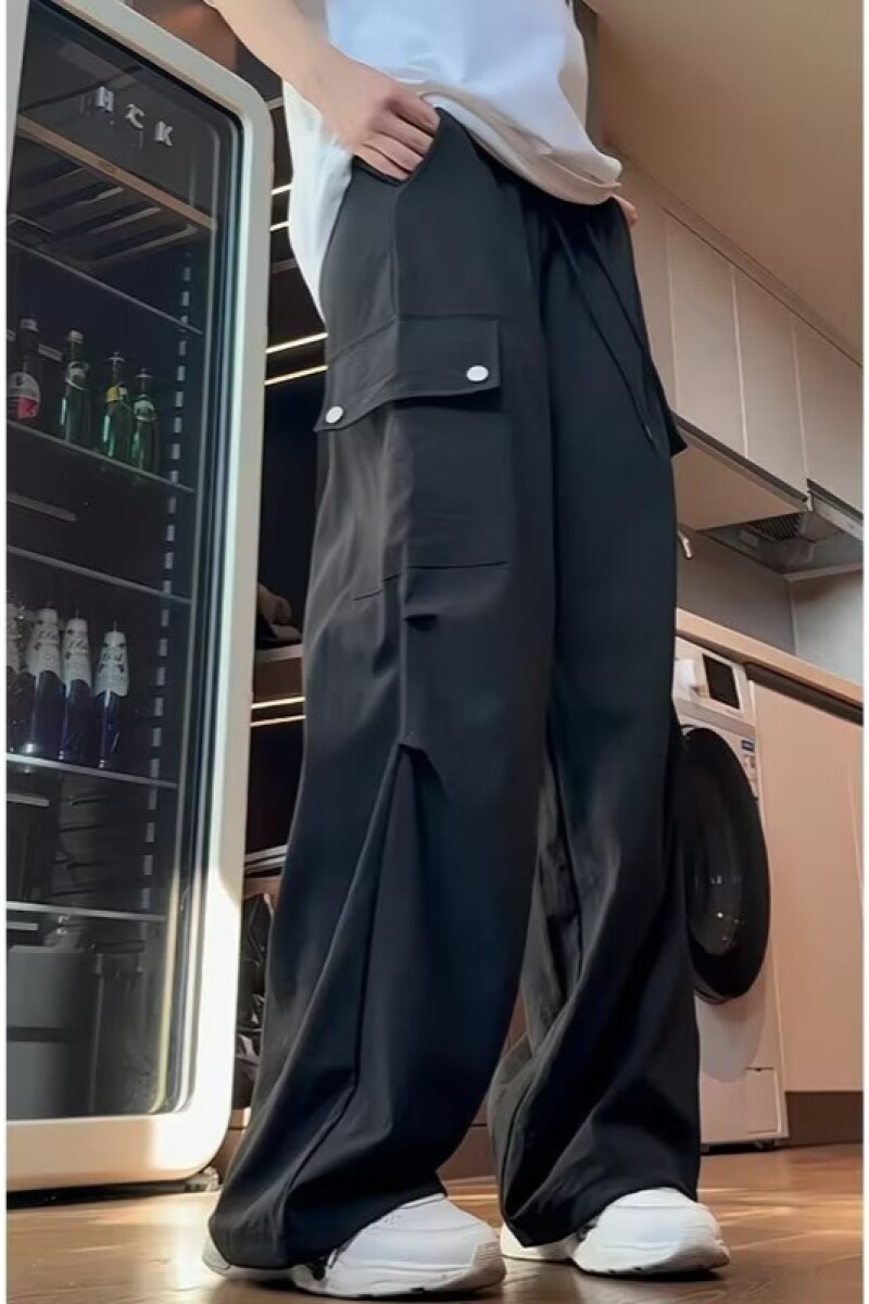 1506A/GM080/P32男宽松直筒休闲裤束脚裤子百搭ins港风潮男裤2,男装休闲裤,星座1506A