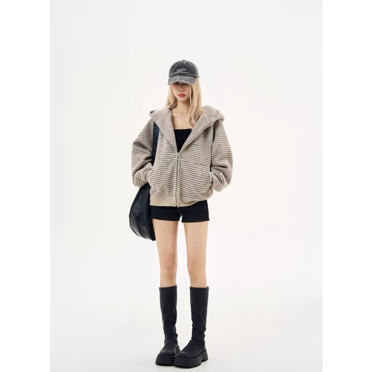 1506A/GY1830/P82卫衣男女连帽春秋季港风宽松潮牌百搭外套1，女装短外套，星座1506A