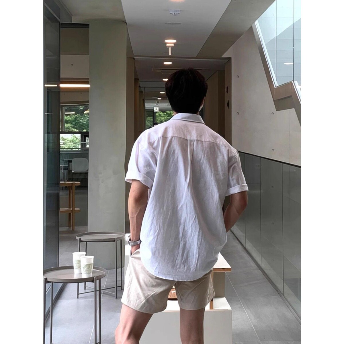 1506A/GC470/P37夏季薄款衬衫男短袖潮宽松休闲百搭男士衬衣,男装衬衫,星座1506A