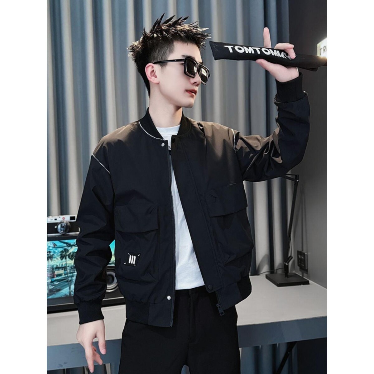 1506A/GG710/P76春秋新款高级感痞帅风潮牌百搭外套2，女装短外套，星座1506A