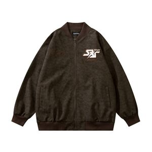 1506A/GXG900/P54复古刺绣棒球服男女嘻哈宽松春秋夹克外套潮2图片