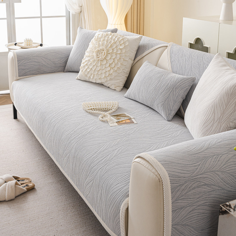秋冬雪尼尔沙发垫四季通用防滑三坐一贵妃坐垫套罩2025新款盖巾布