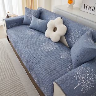 定制沙发垫全棉四季通用防滑皮专用坐垫子套罩2025新款盖巾遮尘布