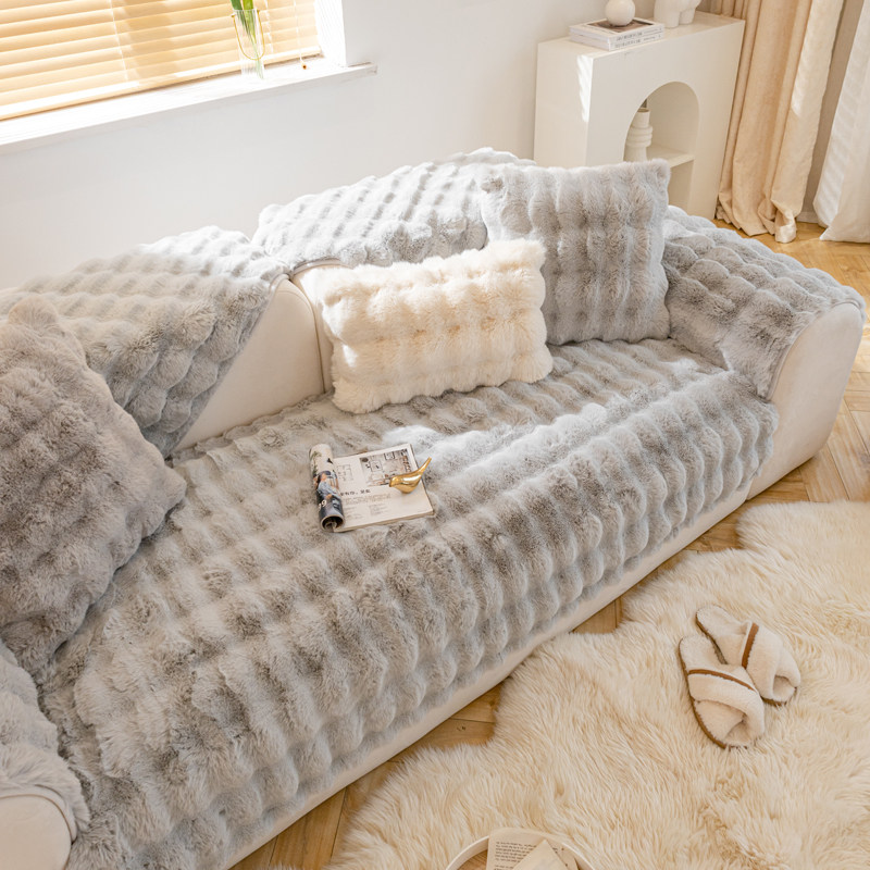 加厚毛绒沙发垫冬季防滑三座一贵妃皮坐垫万能套罩2024新款盖布巾,居家布艺,沙发垫,淘宝优惠券,粉丝福利购,淘宝优惠卷