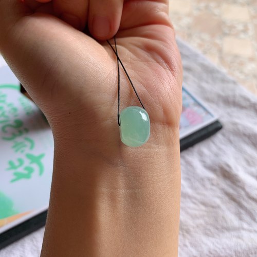 天然翡翠A货冰糯种满色水润路路通吊坠老坑玉翡翠水润路路通挂件