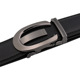圆扣男士 半圆形自动扣皮带潮牌真皮腰带青年休闲裤 带品牌青年牛皮